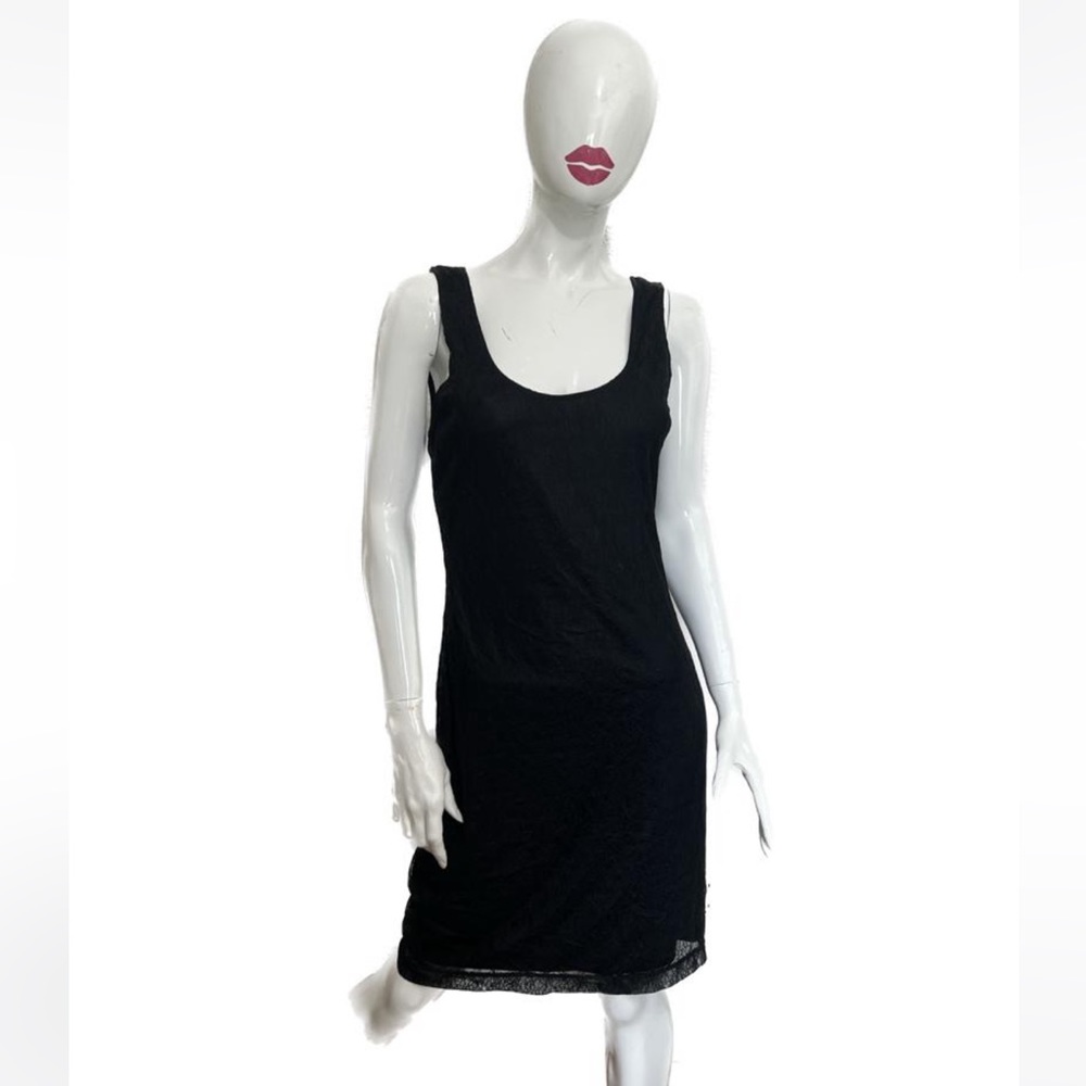 Bar III Lace Little Black bodycom Dress Size L